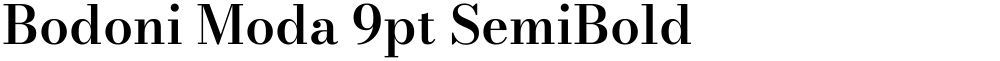 Bodoni Moda 9pt SemiBold