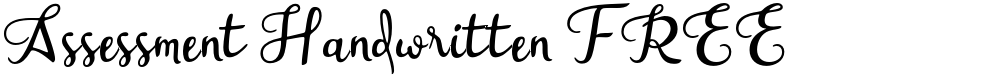 Assessment Handwritten FREE