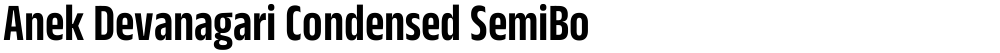 Anek Devanagari Condensed SemiBold