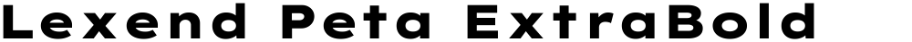 Lexend Peta ExtraBold