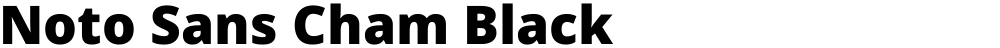 Noto Sans Cham Black