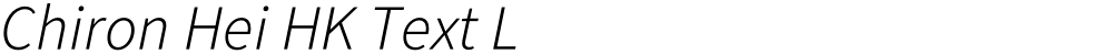 Chiron Hei HK Text L