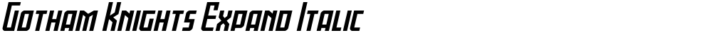 Gotham Knights Expand Italic