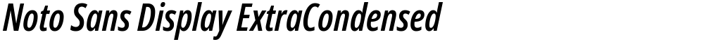 Noto Sans Display ExtraCondensed SemiBold