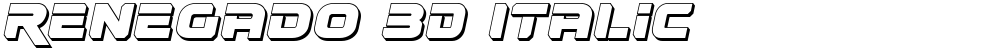Renegado 3D Italic