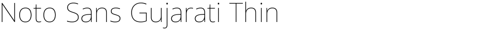 Noto Sans Gujarati Thin
