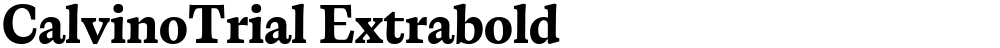 CalvinoTrial Extrabold