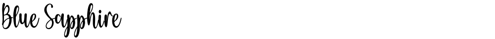 Blue Sapphire