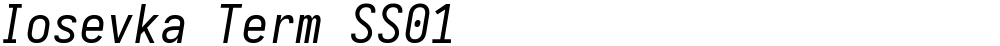 Iosevka Term SS01