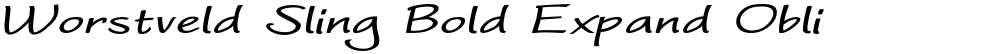 Worstveld Sling Bold Expand Oblique