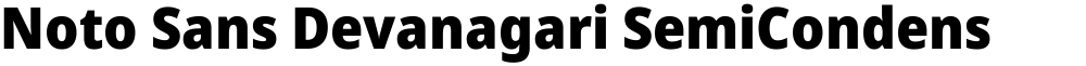 Noto Sans Devanagari SemiCondensed Black