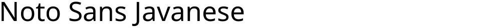 Noto Sans Javanese