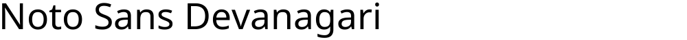 Noto Sans Devanagari