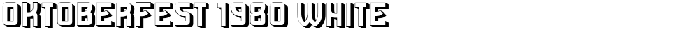 Oktoberfest 1980 White