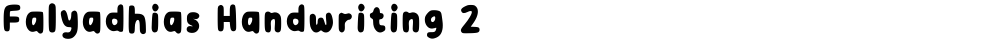 Falyadhias Handwriting 2