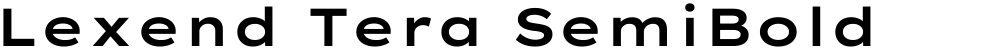 Lexend Tera SemiBold