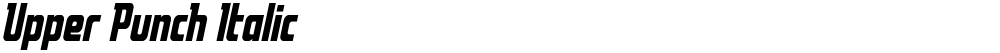 Upper Punch Italic