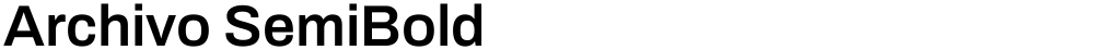 Archivo SemiBold