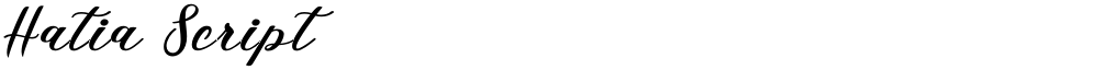 Hatia Script