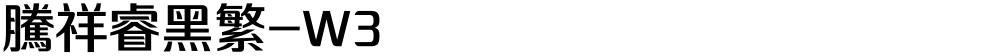 腾祥睿黑繁-W3
