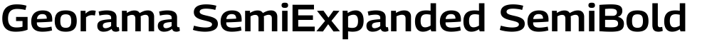 Georama SemiExpanded SemiBold