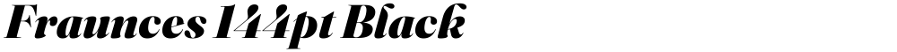 Fraunces 144pt Black
