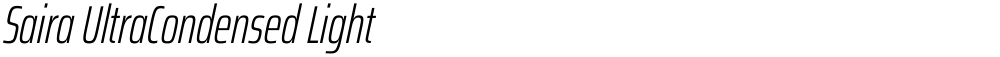 Saira UltraCondensed Light