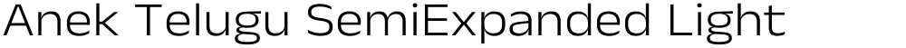 Anek Telugu SemiExpanded Light