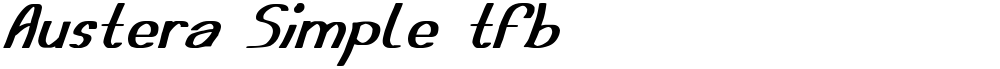 Austera Simple tfb