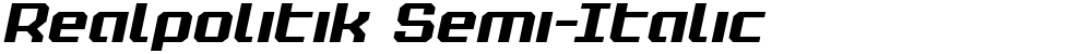 Realpolitik Semi-Italic