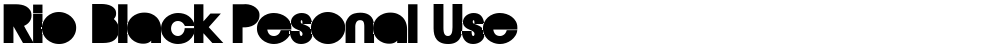Rio Black Pesonal Use