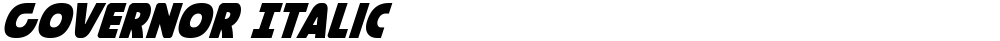 Governor Italic