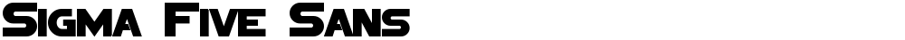 Sigma Five Sans