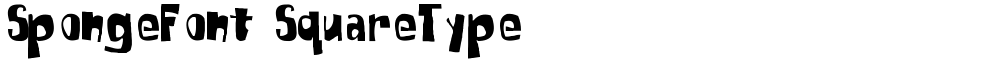 SpongeFont SquareType