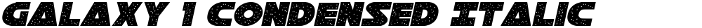 Galaxy 1 Condensed Italic