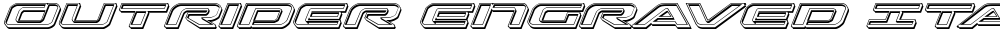 Outrider Engraved Italic