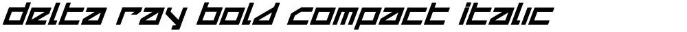 Delta Ray Bold Compact Italic