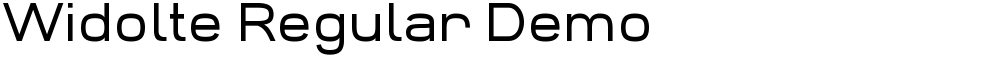 Widolte Regular Demo