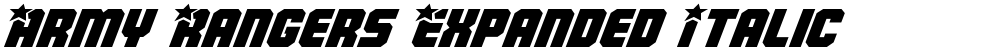 Army Rangers Expanded Italic