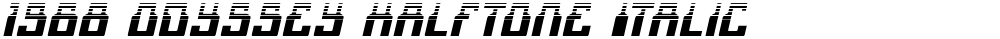 1968 Odyssey Halftone Italic