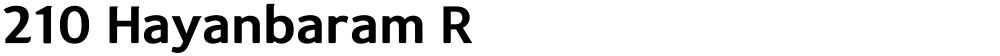 210 Hayanbaram R