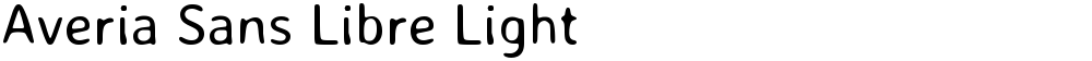 Averia Sans Libre Light