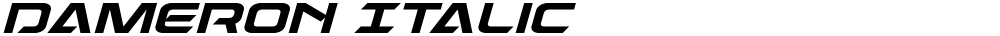 Dameron Italic