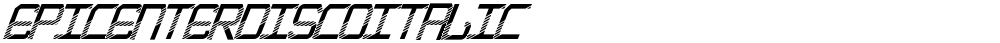 EpicenterDiscoItalic
