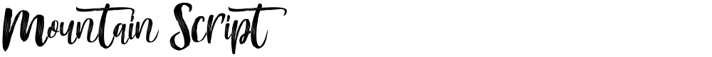Mountain Script