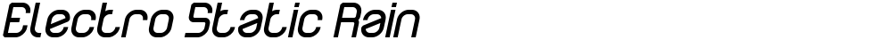 Electro Static Rain