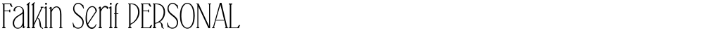 Falkin Serif PERSONAL