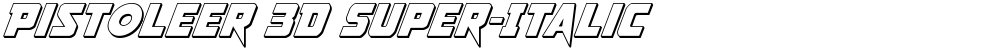 Pistoleer 3D Super-Italic