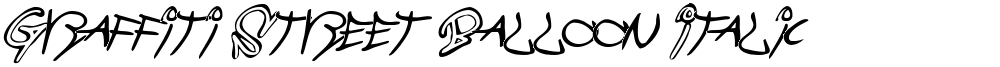 Graffiti Street Balloon Italic