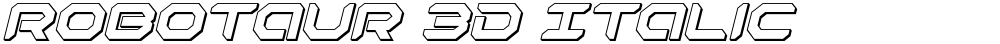 Robotaur 3D Italic